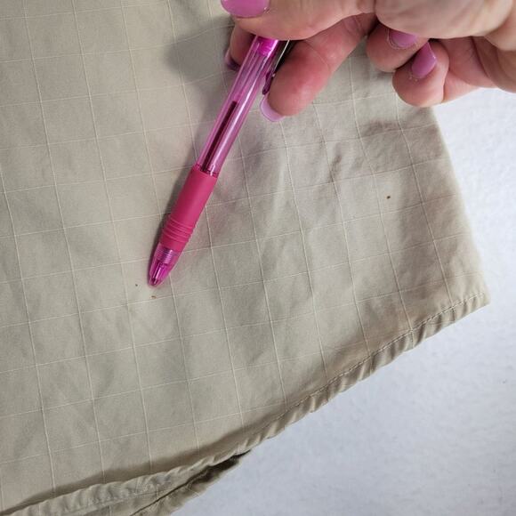 Woolrich Mens 2XL Long Sleeve Button Up British Tan #6040 Cotton Shirt Outdoors - Picture 12 of 12